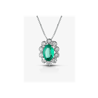 Collana Lucciole Gioielli Donna in Oro bianco Smeraldo 0.8 Ct CIOFOXOV/4S - CIOFOXOV/4S